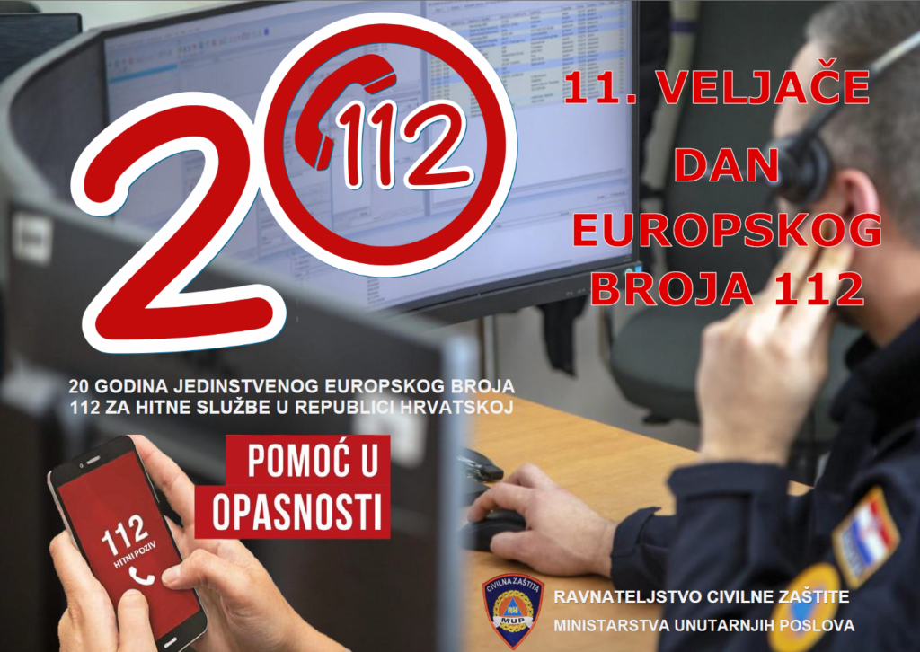 Dan europskog broja 112, hitne službe Hrvatska