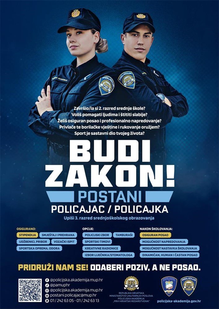 Promocija policijske akademije, upisi i mogućnosti karijere.